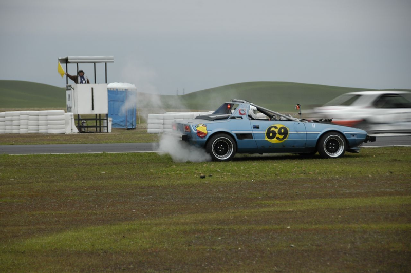 Illustration for article titled Italian Stallions' Fiat X1/9 Totally Reliable At LeMons, Other Than The Blown Head Gasket